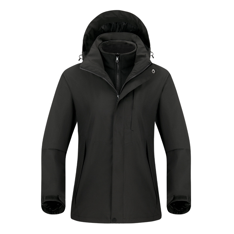 커플 삼합일 바람막이재킷 남자는 방풍 방수 야상 여자는 실버폭스 방한 코트 커스텀 로고