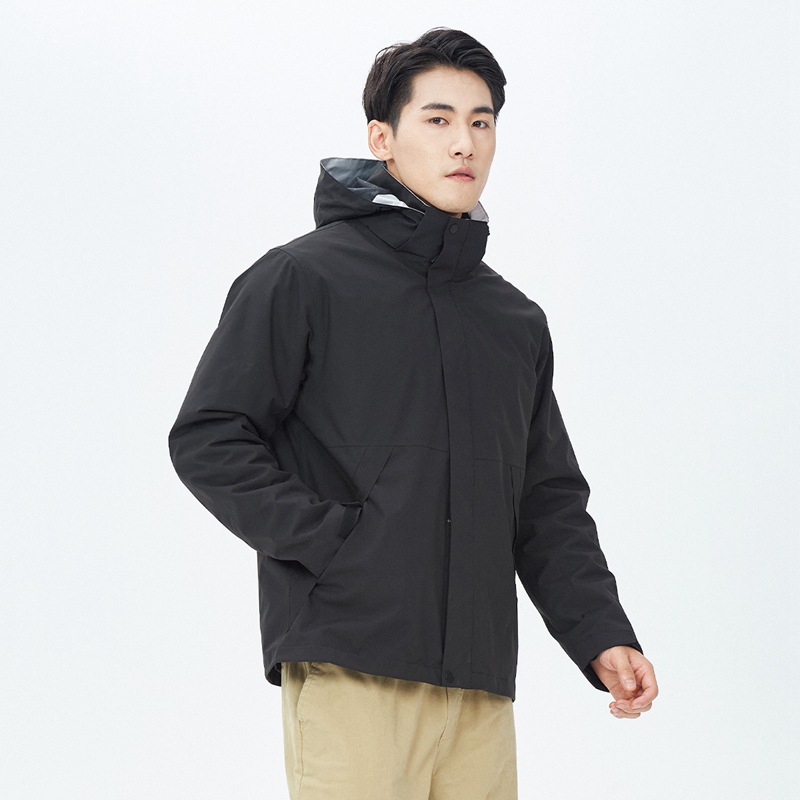 gb32614 다운 바람막이 3 피스 1 남성 아웃도어 폭우급 방수 트렌치코트 여성 커스텀 로고