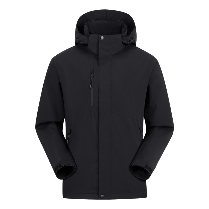 컬러 블록 싱글 바람막이 남성용 방수 아웃도어용 트렌치코트이며 여성용 여행 코트입니다