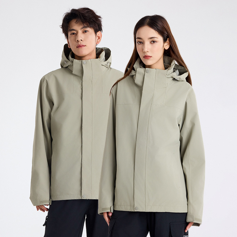 국가표준 돌격복 남자는 3 합일 은여우털로 된 속관 방풍방수외투 등산복 여자는 글자를 새길수 있다