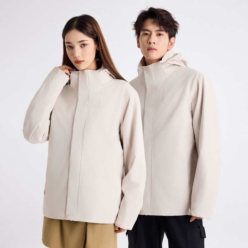 국가표준 돌격복 남자는 3 합일 은여우털로 된 속관 방풍방수외투 등산복 여자는 글자를 새길수 있다