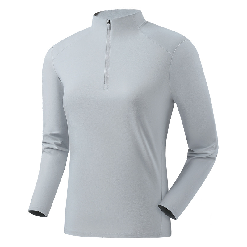 긴팔 티셔츠 남성 스트레치는 편하고 관리가 용이한 반집업 바람막이 이너 트레이닝 긴팔