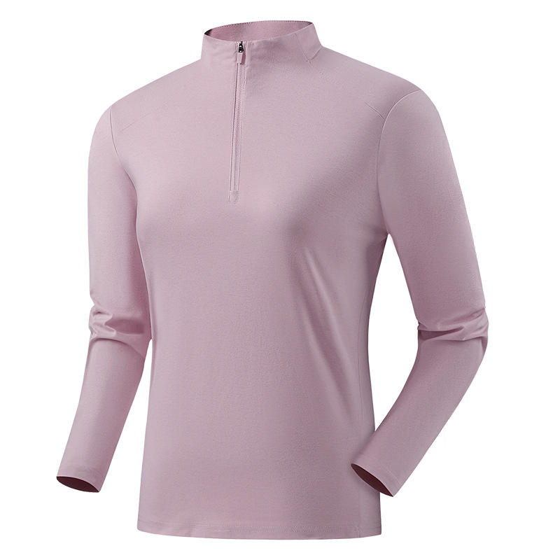 긴팔 티셔츠 남성 스트레치는 편하고 관리가 용이한 반집업 바람막이 이너 트레이닝 긴팔