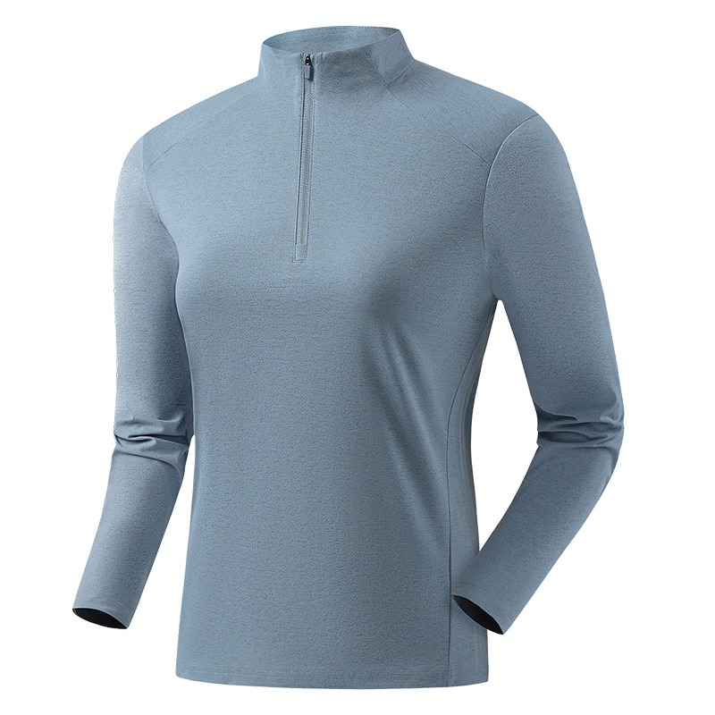 긴팔 티셔츠 남성 스트레치는 편하고 관리가 용이한 반집업 바람막이 이너 트레이닝 긴팔