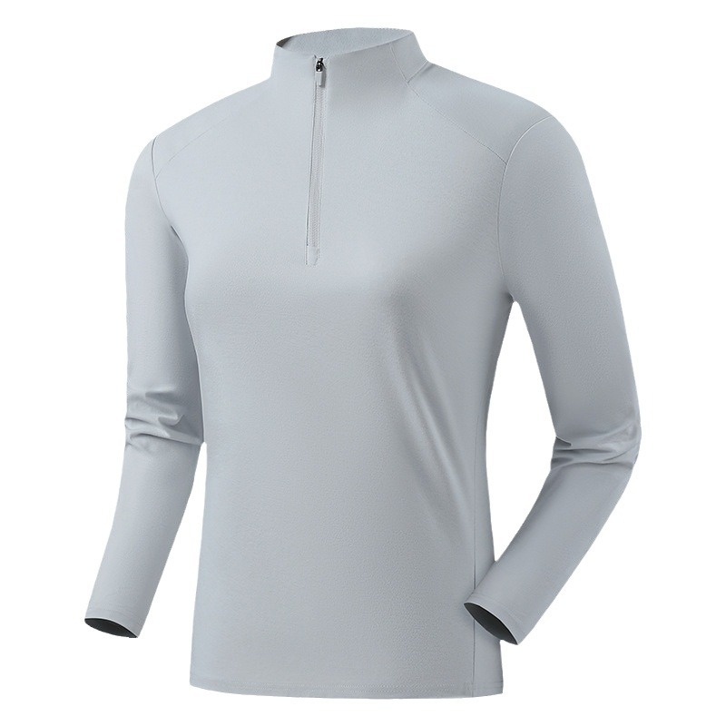 긴팔 티셔츠 남성 스트레치는 편하고 관리가 용이한 반집업 바람막이 이너 트레이닝 긴팔