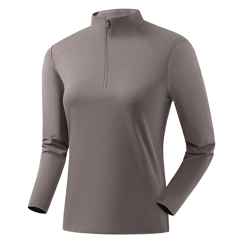 긴팔 티셔츠 남성 스트레치는 편하고 관리가 용이한 반집업 바람막이 이너 트레이닝 긴팔