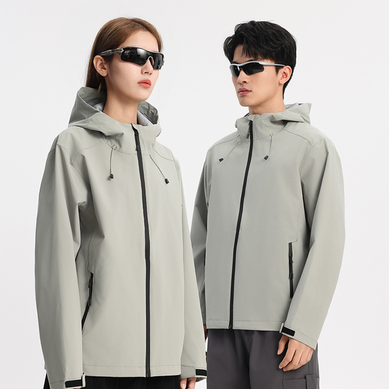 아웃도어 경량 바람막이 남성은 등산 코트 방풍방수 통근용 트렌치코트여성은 로고 프린팅