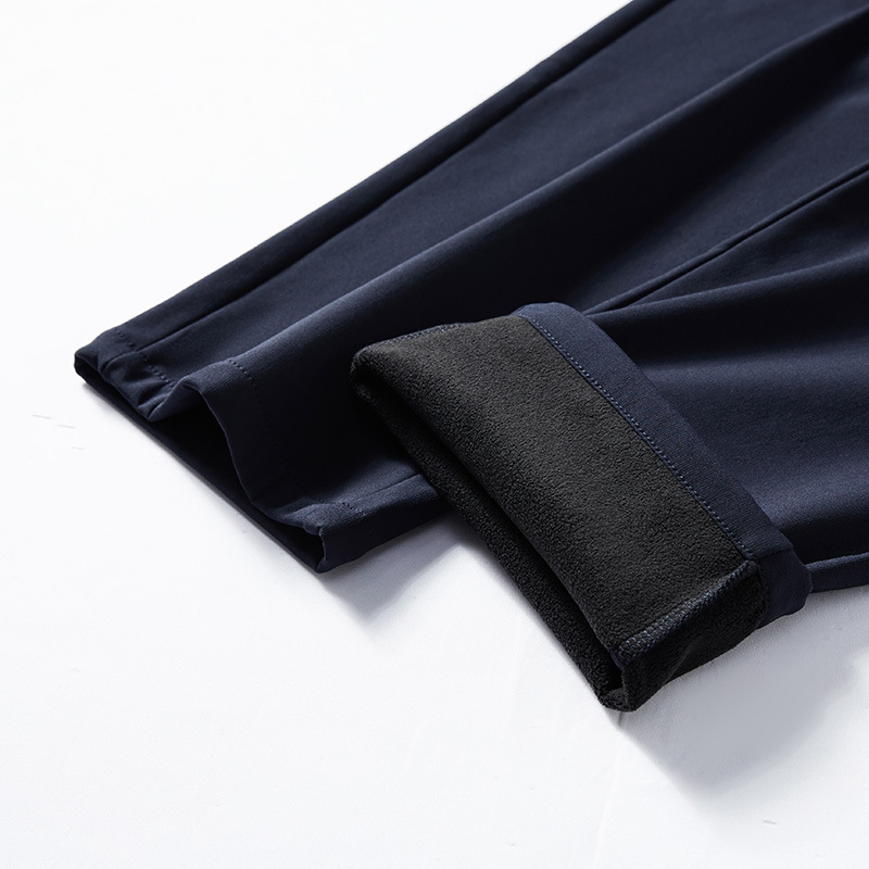 트레이닝 사계절 바지 남성핏 비즈니스 슬림 벨트스판 커플 방수 기모 바지입니다