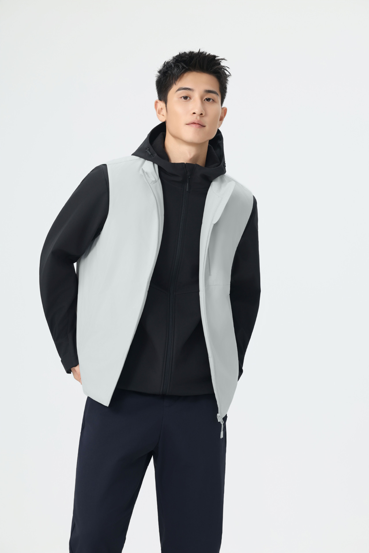 3m 베스트 야상 차이나 칼라 비즈니스 일체형 테크놀로지 면옷 신상 방풍 이너