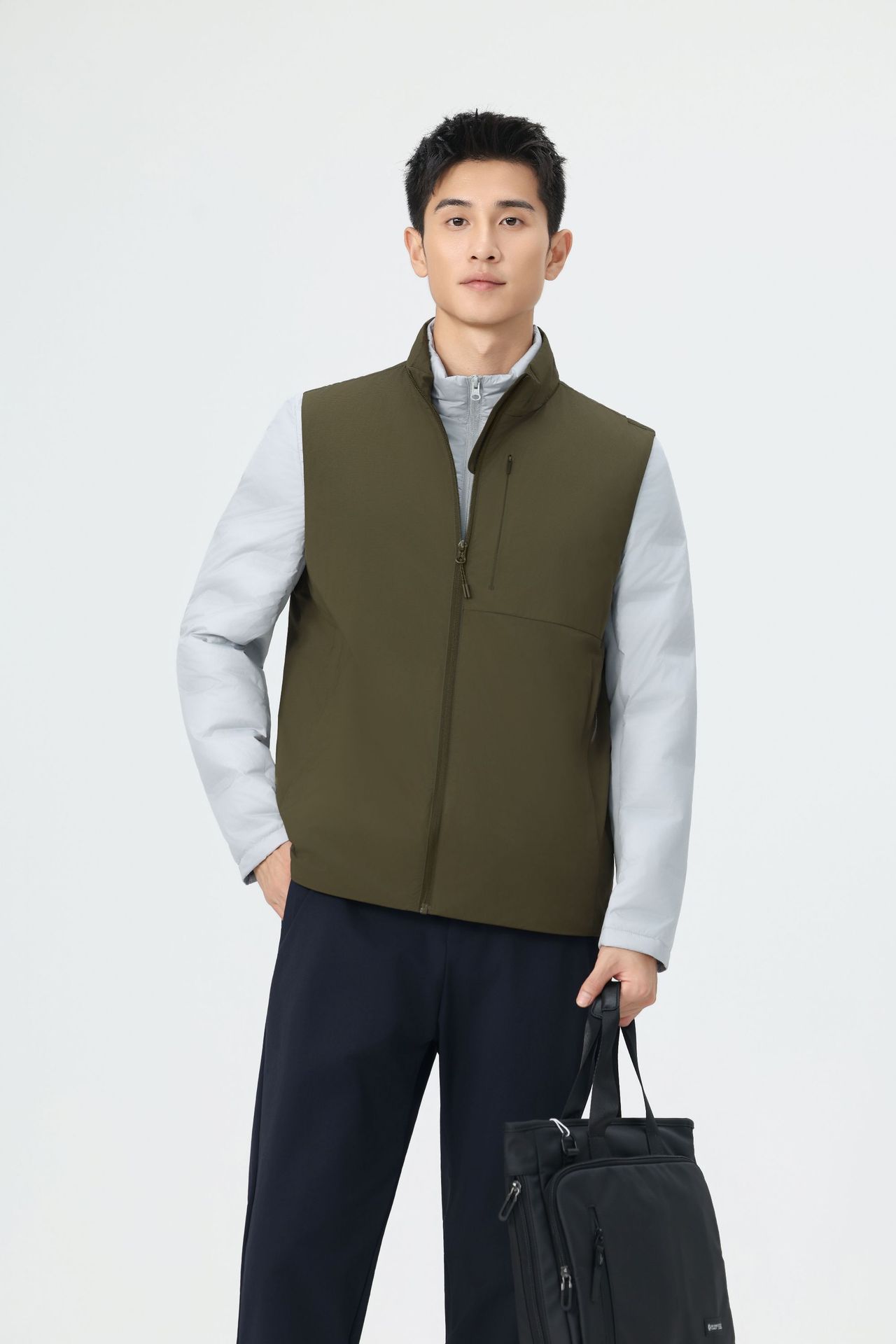 3m 베스트 야상 차이나 칼라 비즈니스 일체형 테크놀로지 면옷 신상 방풍 이너