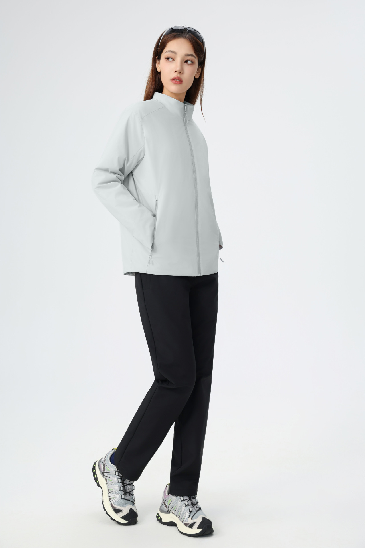 여성 비즈니스맨 솜옷 세탁기 가능한 칼라 벨벳 작업복 외투 방수 방습 남성