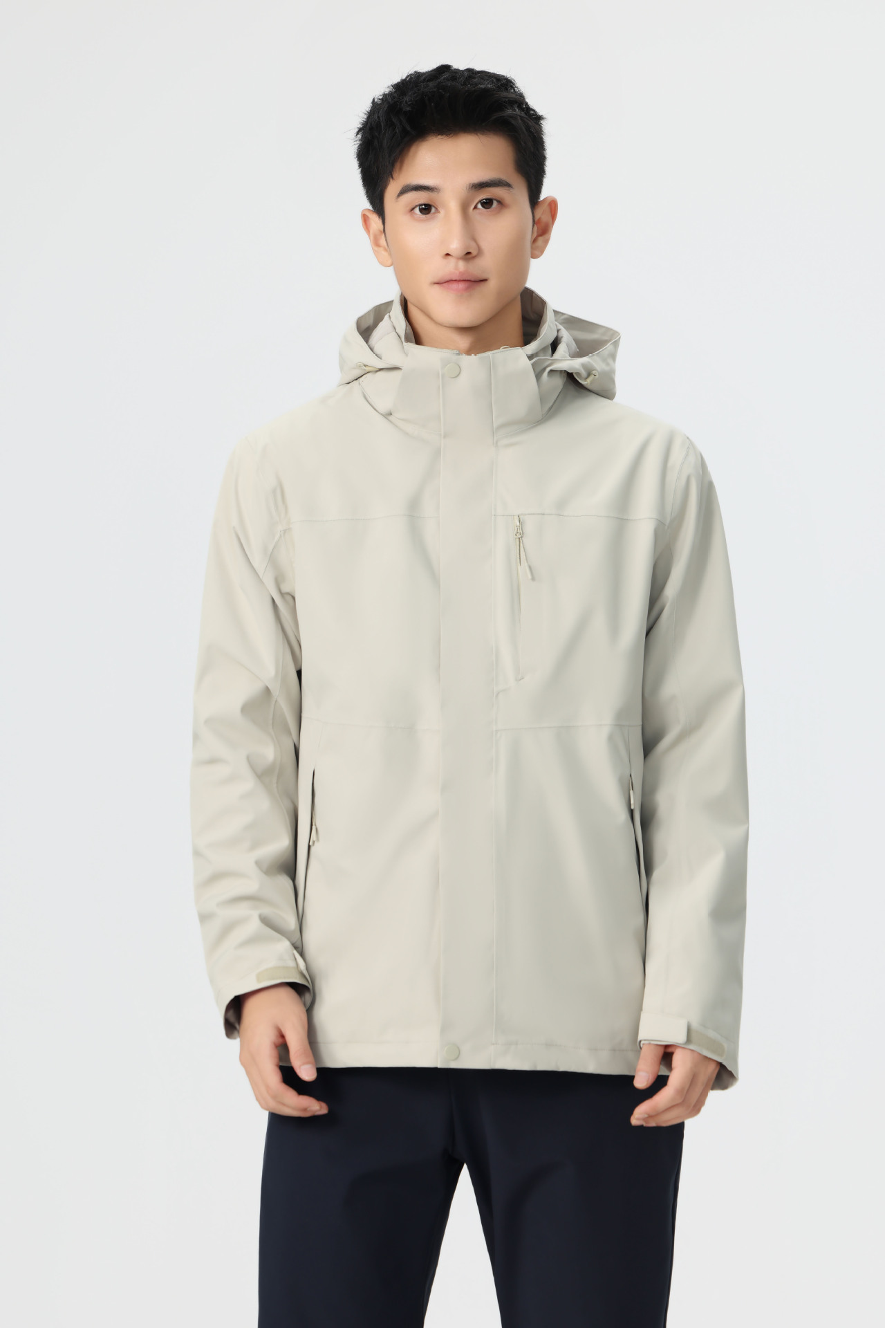 gb32614 3 합일 바람막이 남녀 방풍, 방수 tpu 고투과막 트레이닝 코트입니다