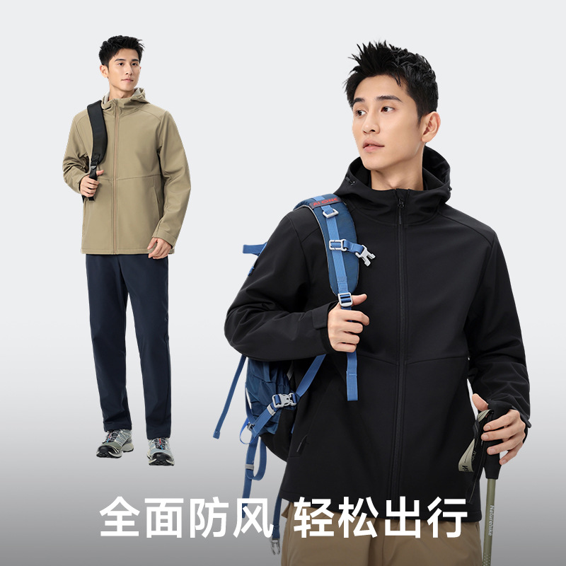 신상품 소프트 쉘 여성용 야상 방풍 방수 바람막이 바람막이 남성용 스포츠 레저 기모