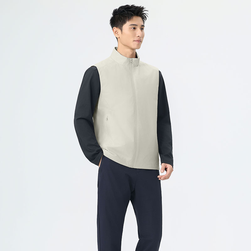 골프 기모 베스트 가을 겨울 차이나 칼라 남성 비즈니스 방풍 살수 베스트 조끼녀