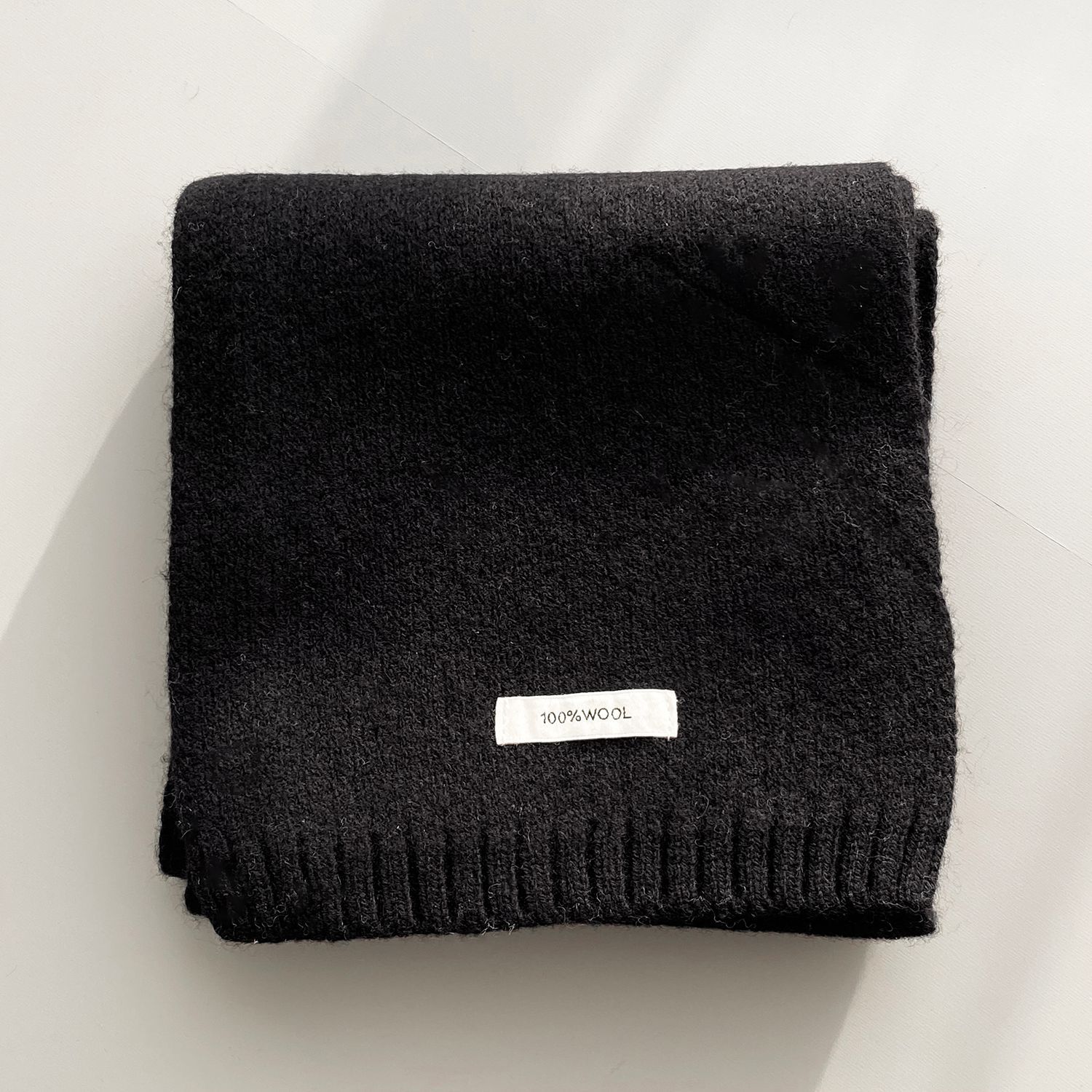 분위기 아이템 코리아 100 울 원단 보온 머플러 여성용 커플 니트 목도리