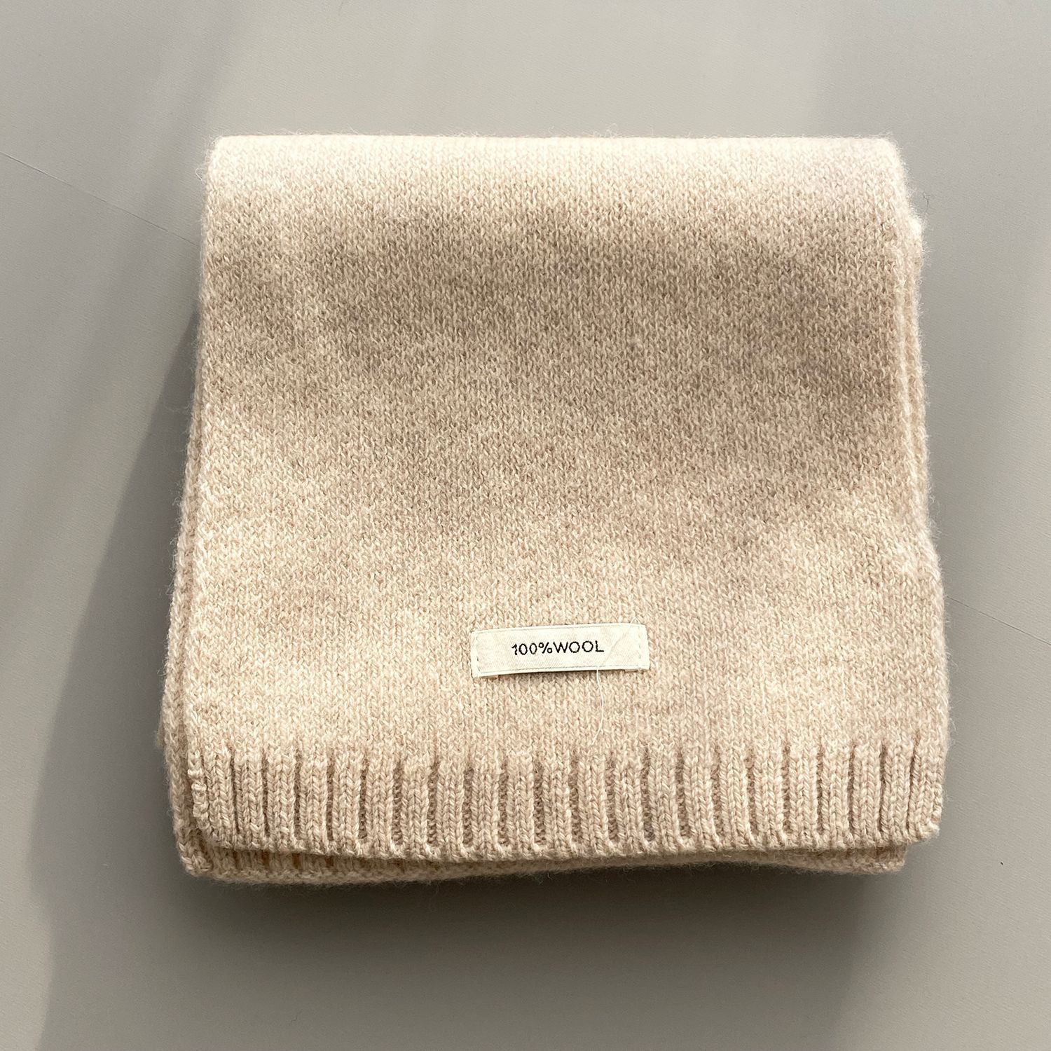 분위기 아이템 코리아 100 울 원단 보온 머플러 여성용 커플 니트 목도리