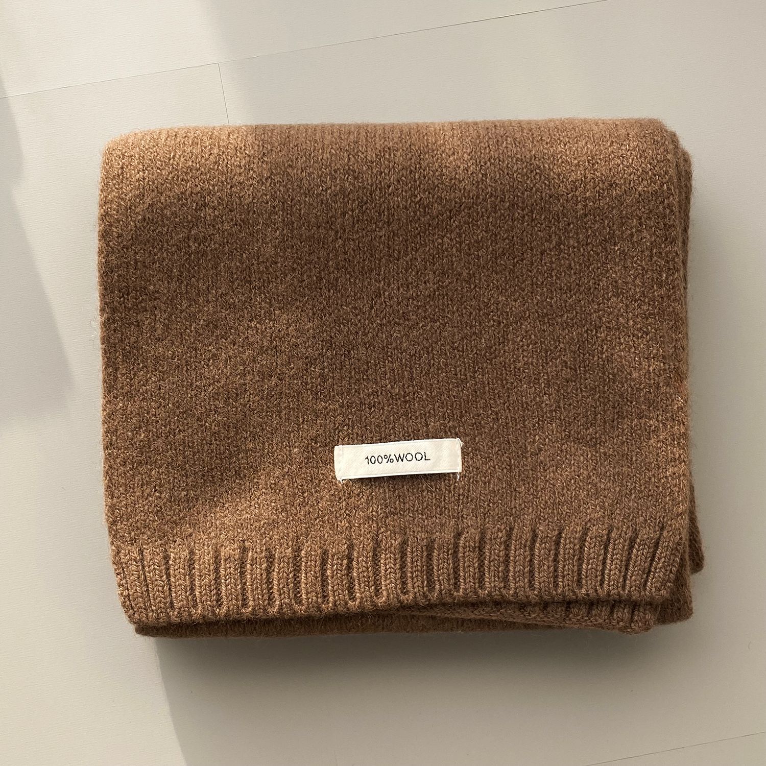 분위기 아이템 코리아 100 울 원단 보온 머플러 여성용 커플 니트 목도리