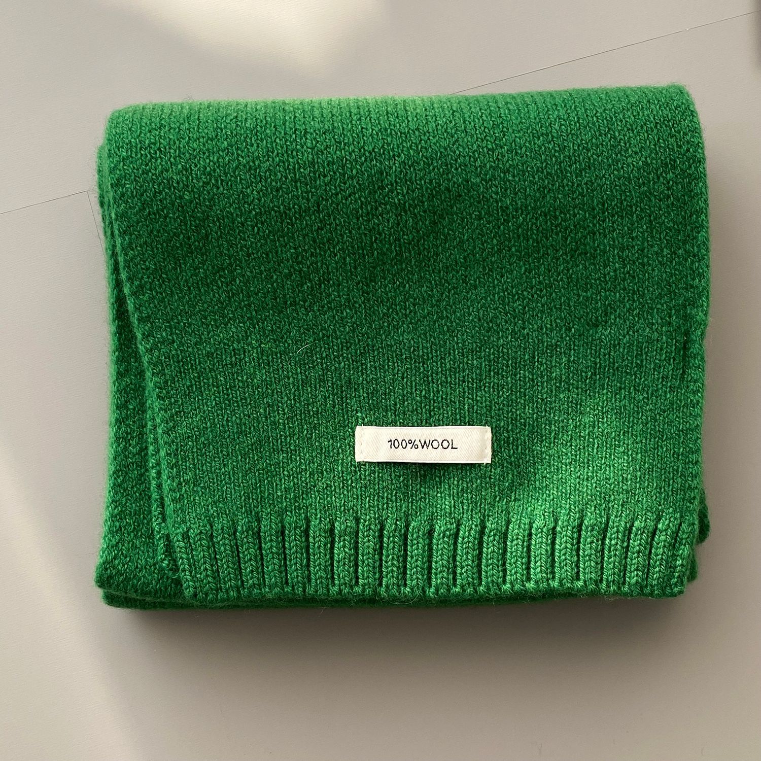 분위기 아이템 코리아 100 울 원단 보온 머플러 여성용 커플 니트 목도리