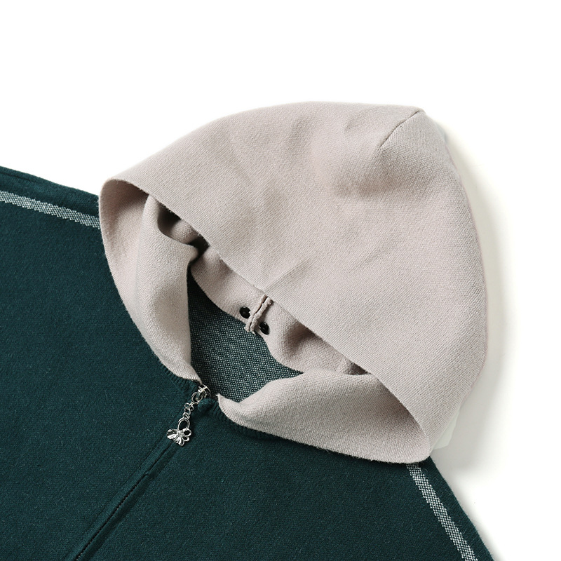 중년 엄마 가을 패션 코트후드 탑 중장년 여성 가을 겨울 니트 카디건 가을 스타일