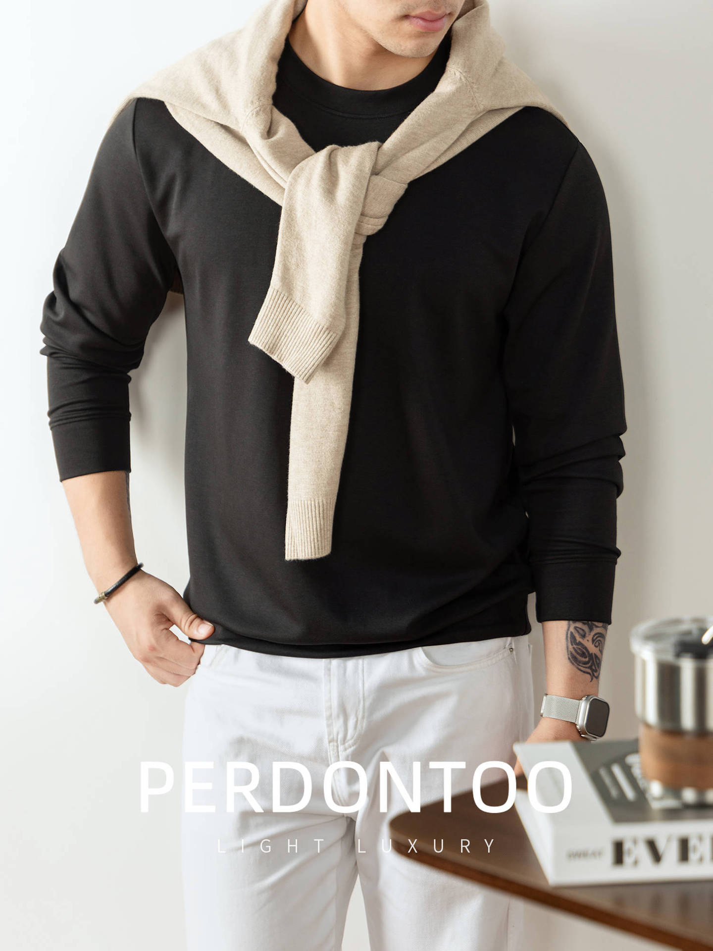 윈감 순정 솔트레이크 긴팔 티셔츠 남성용 2025 봄가을 스킨케어 항균 맨투맨