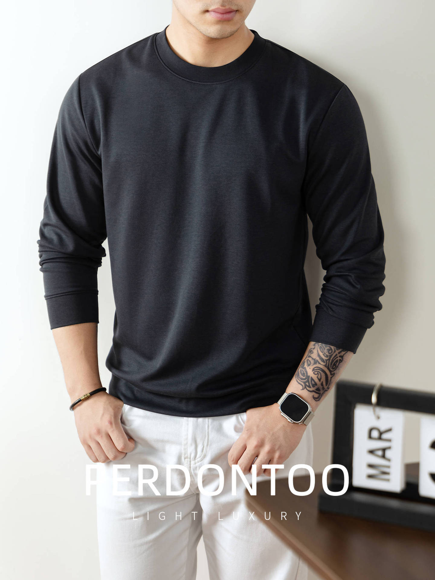 윈감 순정 솔트레이크 긴팔 티셔츠 남성용 2025 봄가을 스킨케어 항균 맨투맨