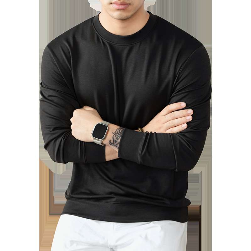 윈감 순정 솔트레이크 긴팔 티셔츠 남성용 2025 봄가을 스킨케어 항균 맨투맨