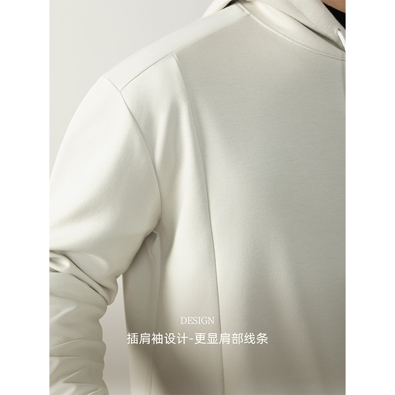 하이엔드 320g 무게감 후드 맨투맨 올톤 컬러의 가을 겨울 남성 랩탑 나른한 느낌