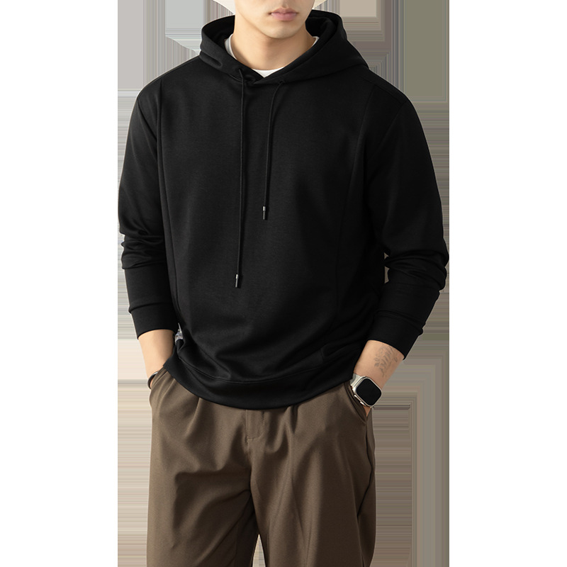 하이엔드 320g 무게감 후드 맨투맨 올톤 컬러의 가을 겨울 남성 랩탑 나른한 느낌