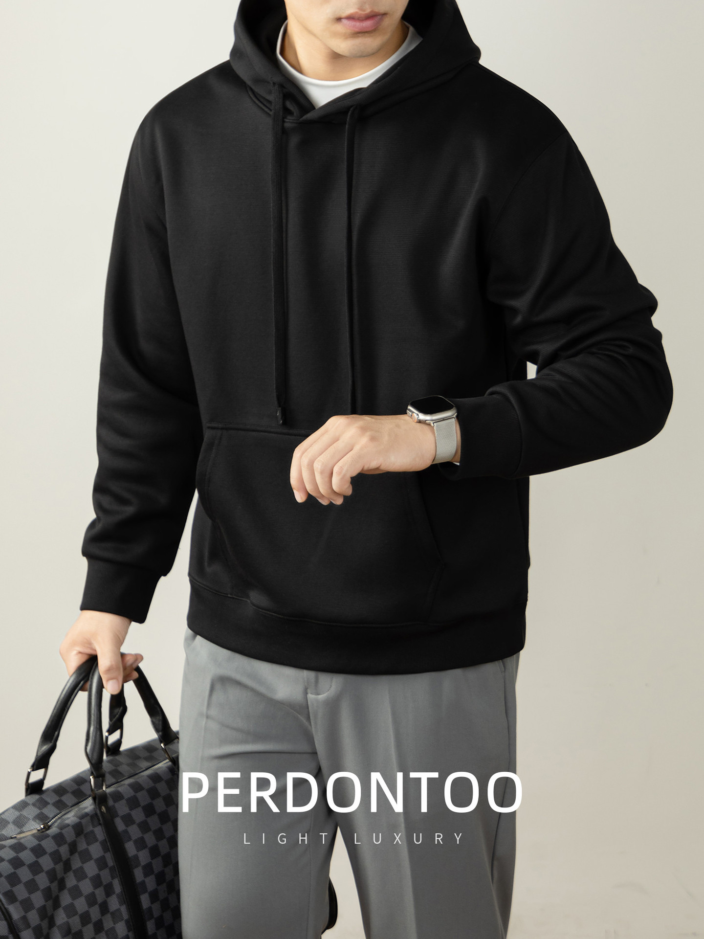 360 g 나른한 공기면 후드 풀업 맨투맨 남성 긴팔 루즈한 가을겨울 겨울 아이템