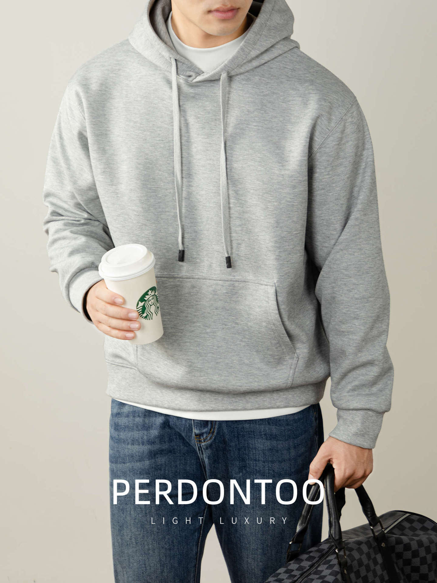 360 g 나른한 공기면 후드 풀업 맨투맨 남성 긴팔 루즈한 가을겨울 겨울 아이템