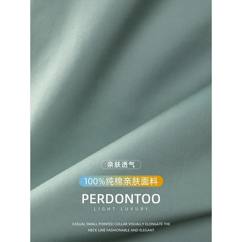 100 코튼 비즈니스 셔츠 윈저 칼라 남성 긴팔 블라우스