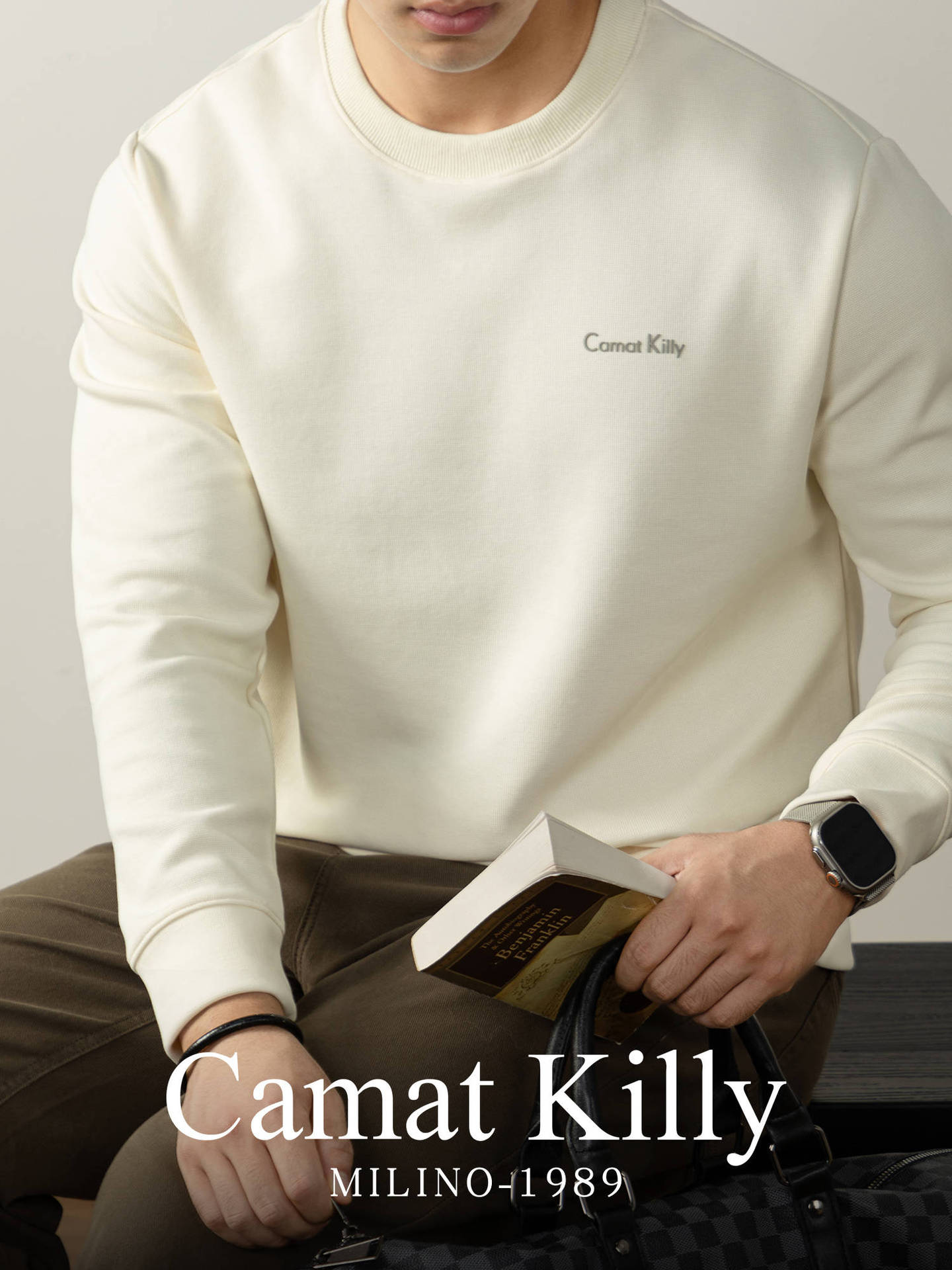 370g 무게감 맨투맨 남성 라운드넥 풀오버로 가을용 아웃웨어 이너 롱 슬리브