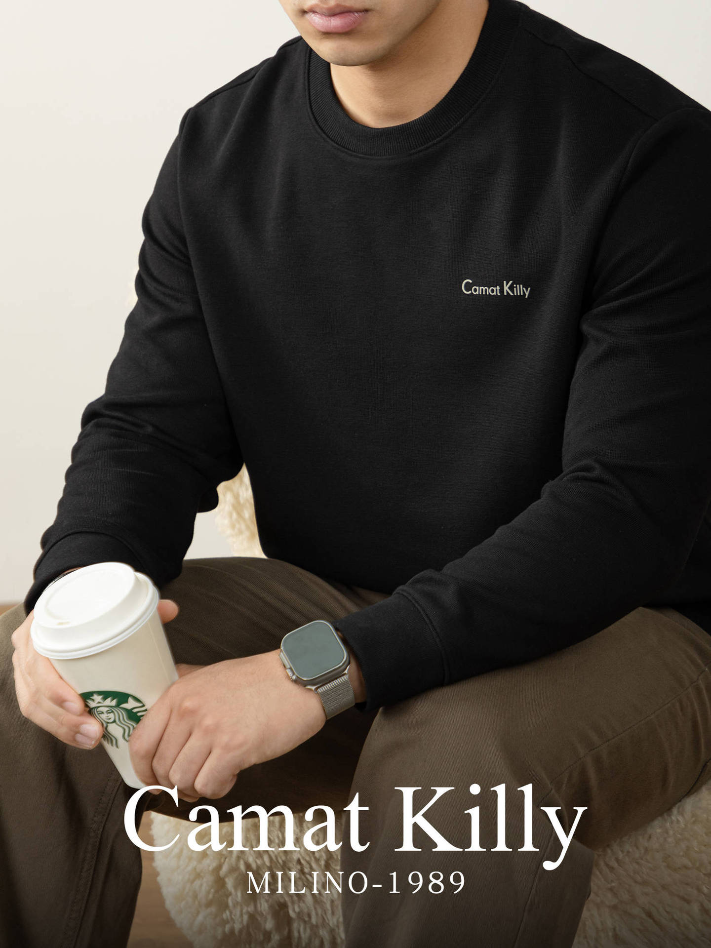 370g 무게감 맨투맨 남성 라운드넥 풀오버로 가을용 아웃웨어 이너 롱 슬리브