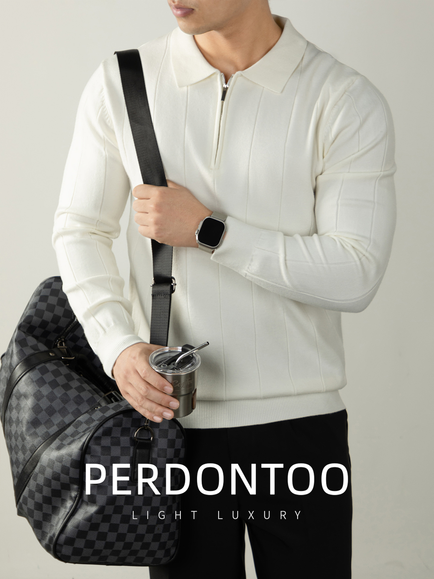 가을겨울 골지 니트 남자 반집업 폴로 보들보들한 니트