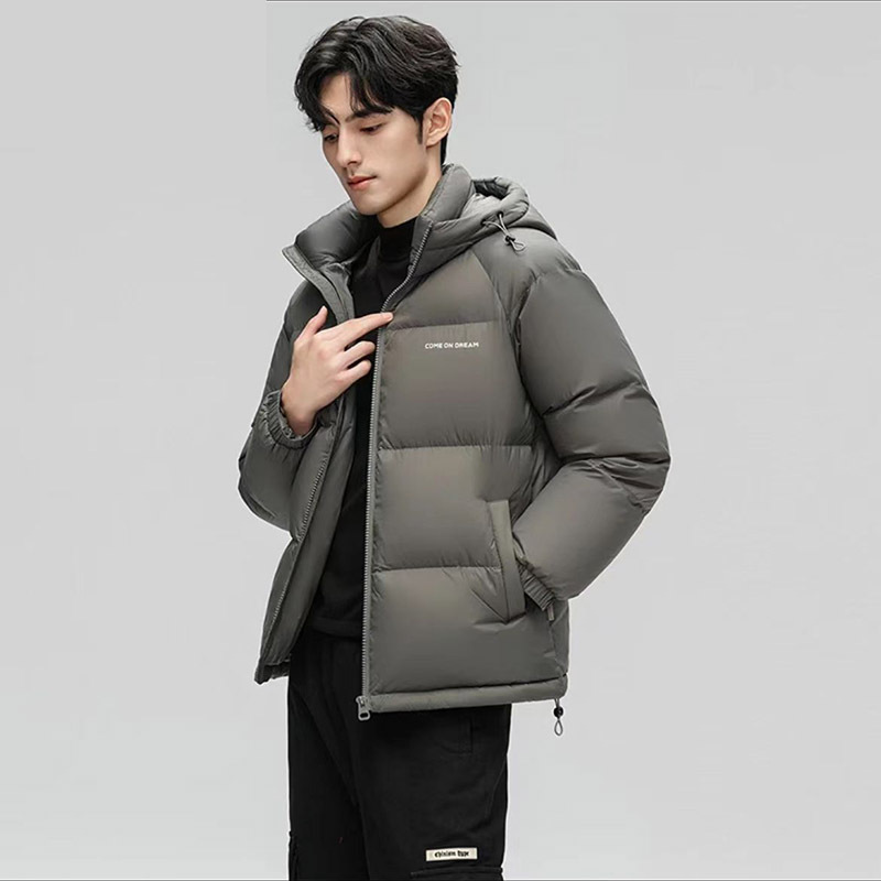 90 화이트 오리털 남성 패딩 2025 겨울 신상 포워드 빵점퍼 후드 반코트