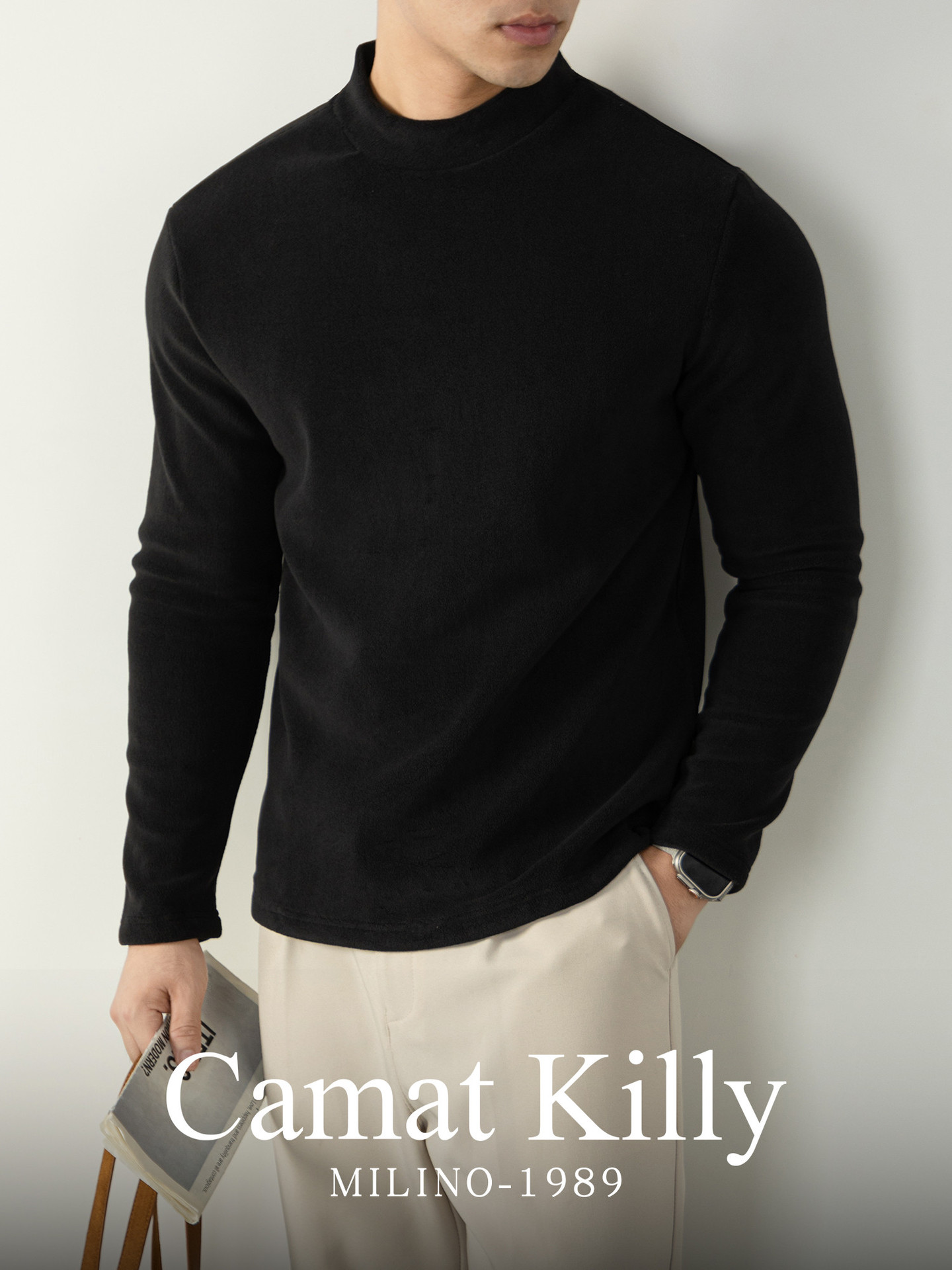 450g 무게의 내추럴 핫 폴리머 포뮬러 가을 겨울 보온 반하이 긴팔 티셔츠입니다