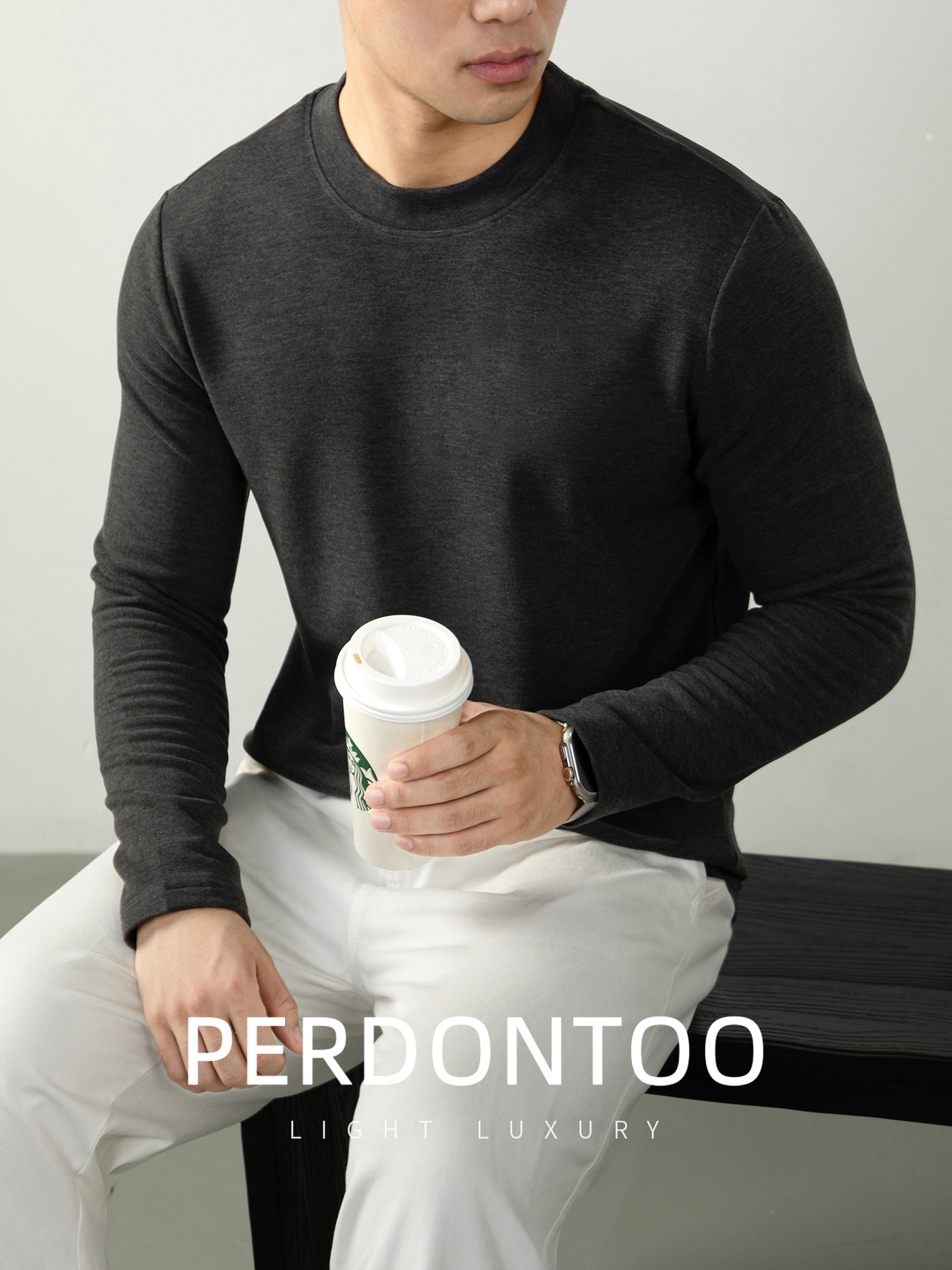 고급 핫미어 긴팔 티셔츠 남성용 두툼한 쿨링 이너 2025가을겨울