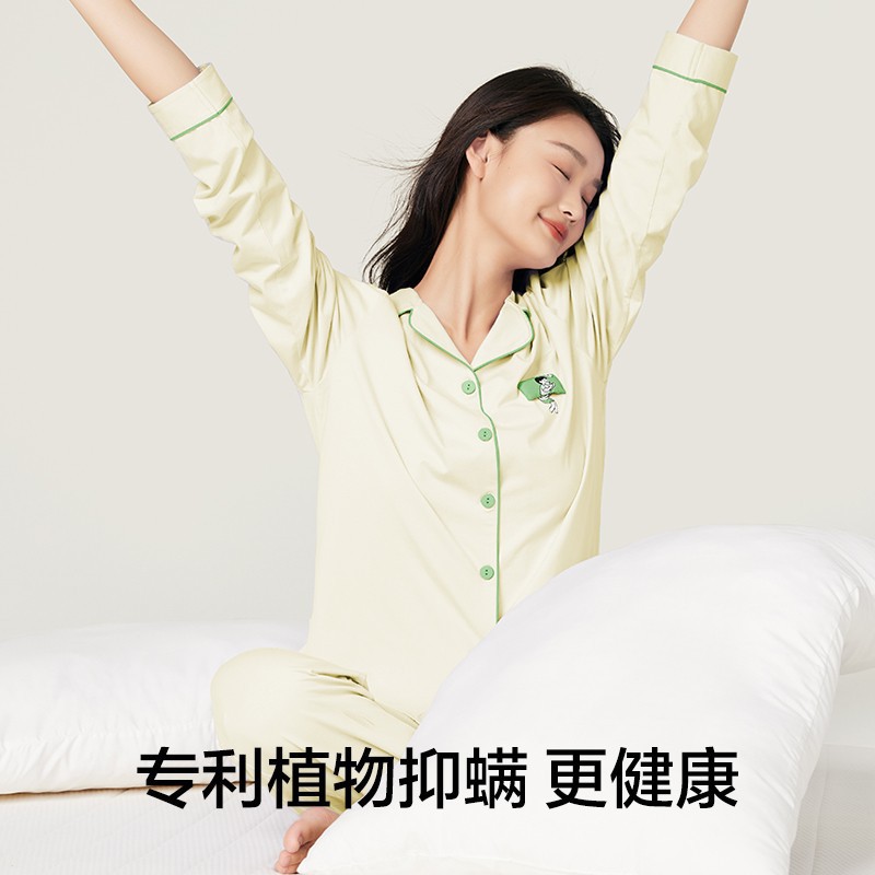 커플 파자마 여성용 홈웨어 세트