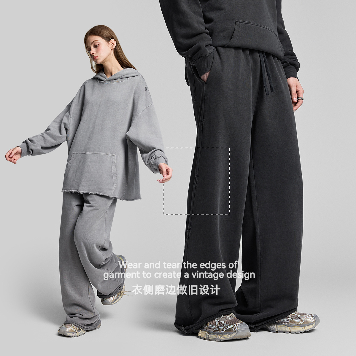 남성복 420g 워싱 빈티지 슬랙스 맨투맨 남녀면 카고 캐주얼 바지입니다