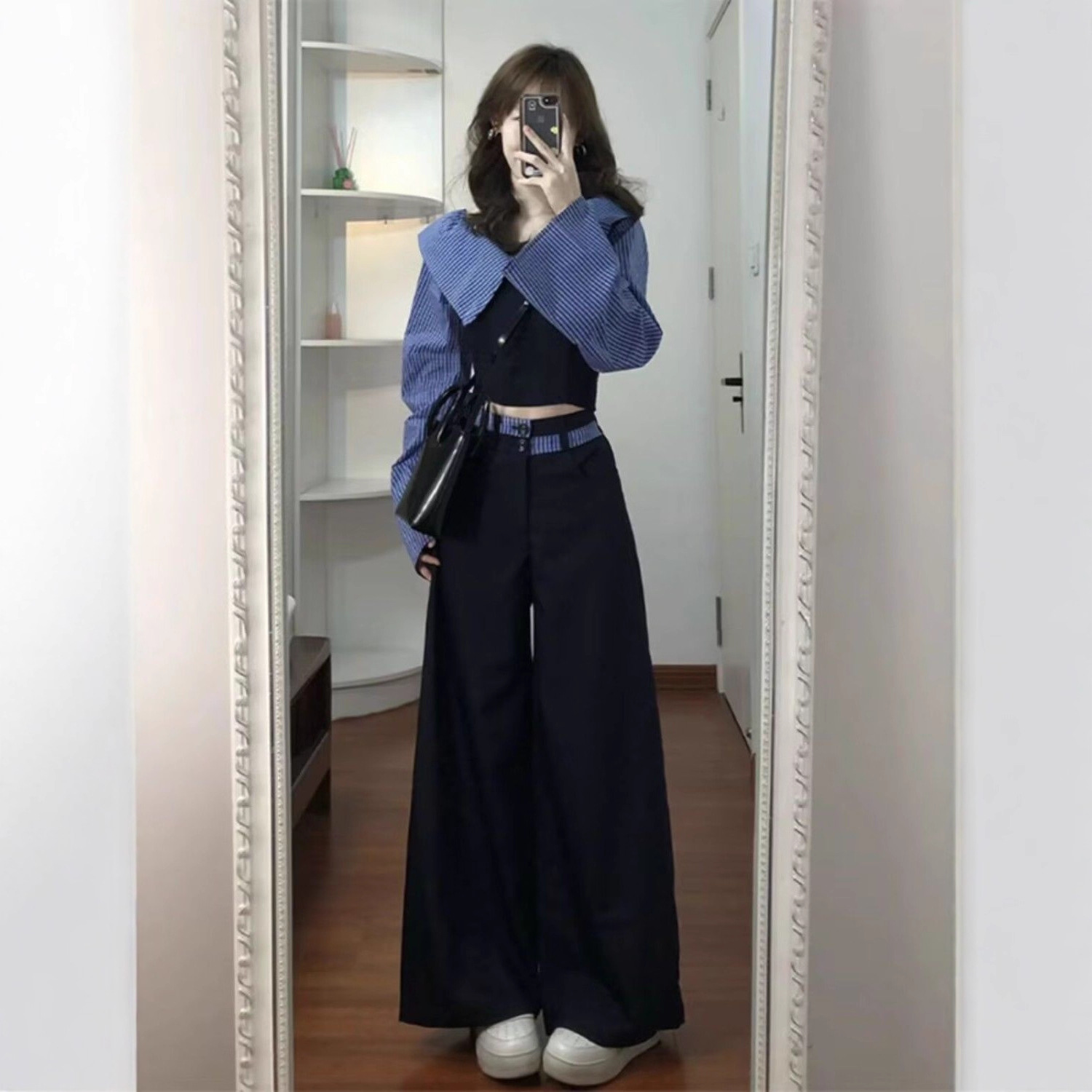 가을 한계 세트 여성 고급 초가을 느낌