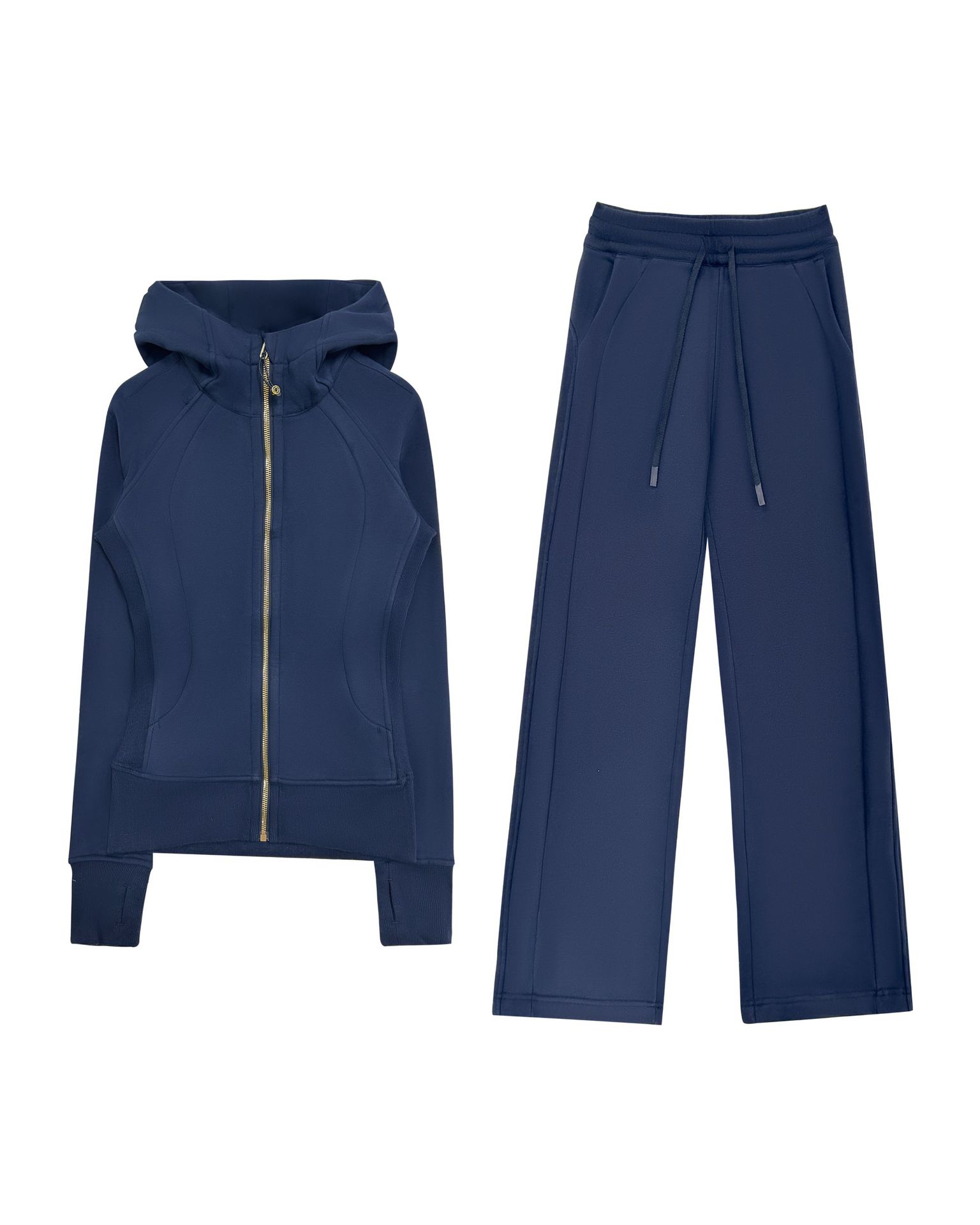 룰루달링 기모 맨투맨 세트 여성 아우터 하이와이드 팬츠