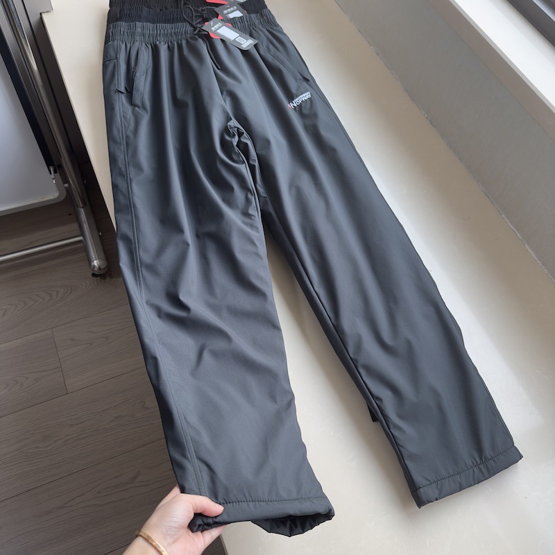 영하 20도 추위에도 강한 남성 허리 밴딩 방풍 방수 기모 도톰한 롱 팬츠입니다