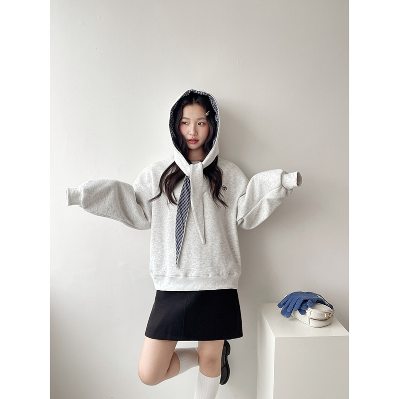 한인 기모 맨투맨 겨울 탑