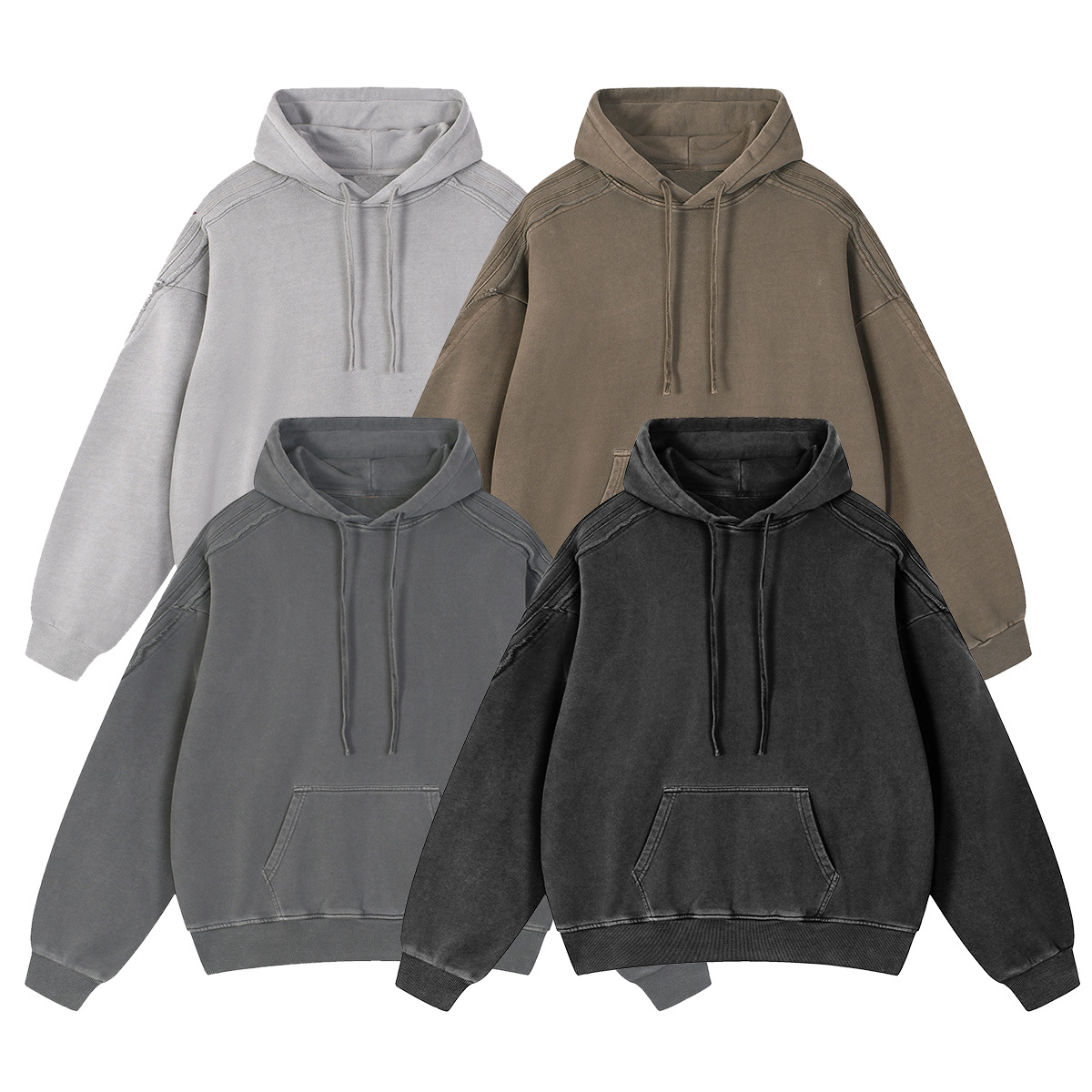 아메리칸 빈티지풍 맨투맨 두께감 420g g의 가을 겨울 신상품 루즈한 편안함 캐주얼 재킷