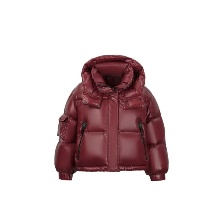 겨울옷 신상 여성복 패딩 후드 칼라식빵 점퍼 흰색 오리털 점퍼 반바지 신상