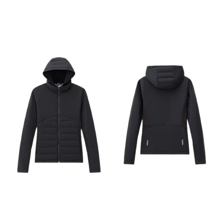 겨울 구스다운 재킷 아웃도어 반코트 보온 산계 러닝 구스다운 여성 요가복 재킷입니다