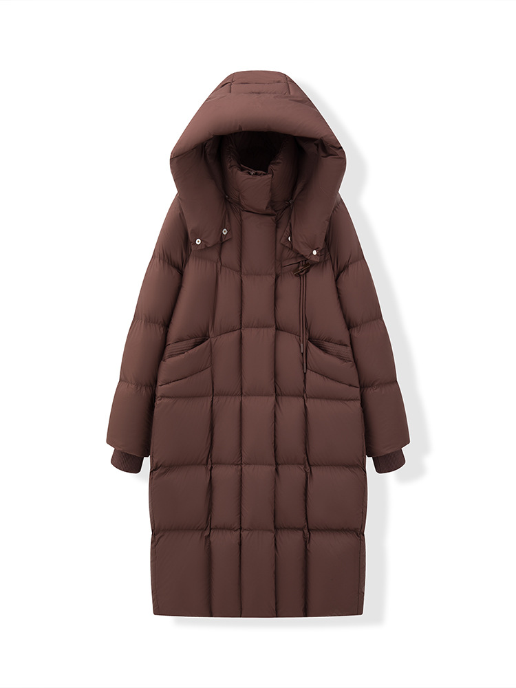 고급감 초경량 퍼프 구름 패딩 여성 미들 롱 겨울 신상 90 화이트 오리털 도톰한 점퍼