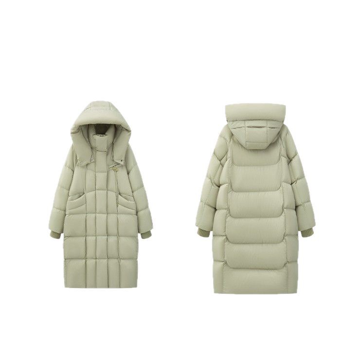고급감 초경량 퍼프 구름 패딩 여성 미들 롱 겨울 신상 90 화이트 오리털 도톰한 점퍼
