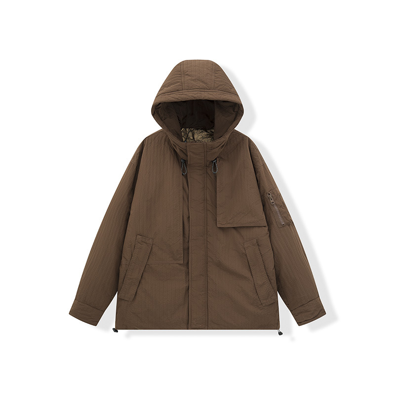 야상 패딩 카고 산계 스포츠 패딩 화이트 오리털 남녀복 커플용 후드 점퍼