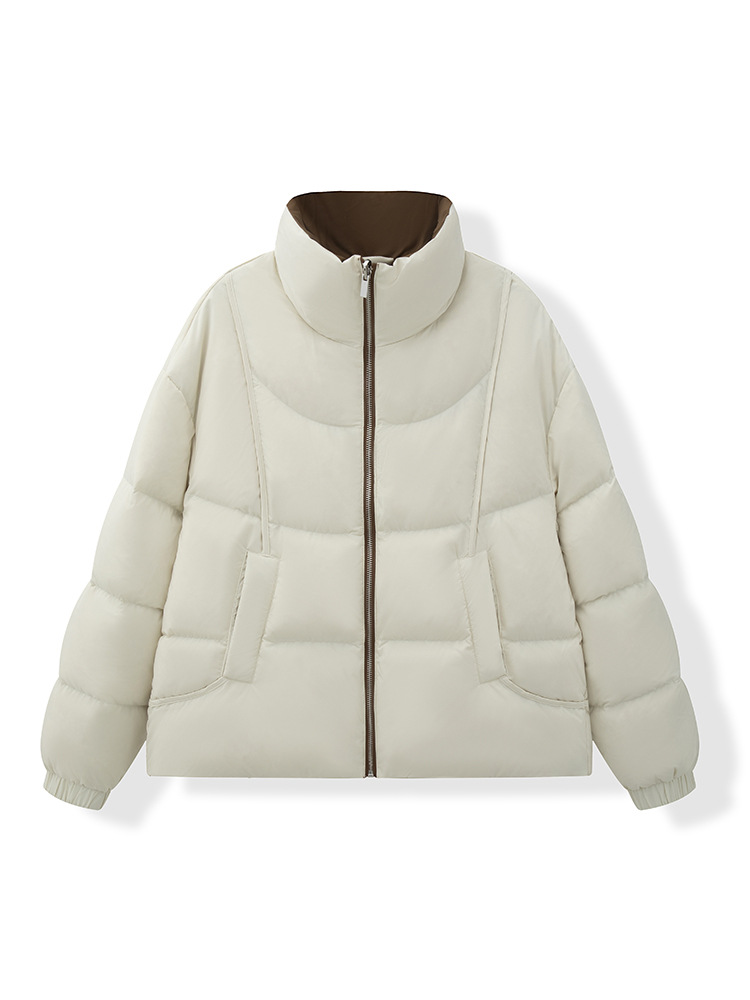 겨울 신상 패딩 여성 쇼트 기장 90 화이트 오리털 디자인으로 방한에도 어디에나 걸치기 좋습니다